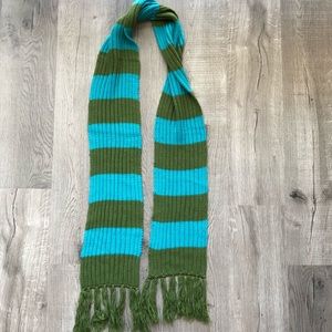American Eagle Striped Fringe Scarf